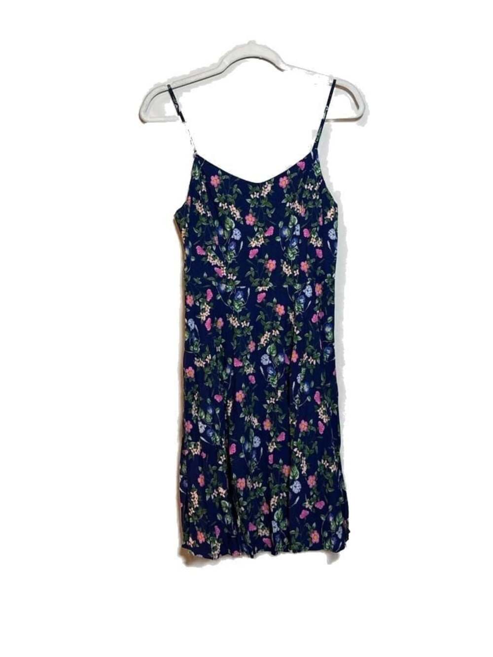 M Old Navy Fit & Flare Cami Dress Navy Floral Print